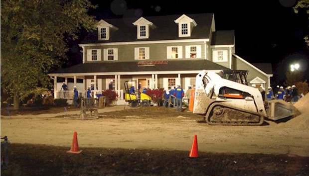 extreme makeover home edition sprinkler installation