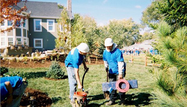 extreme makeover home edition sprinkler installation
